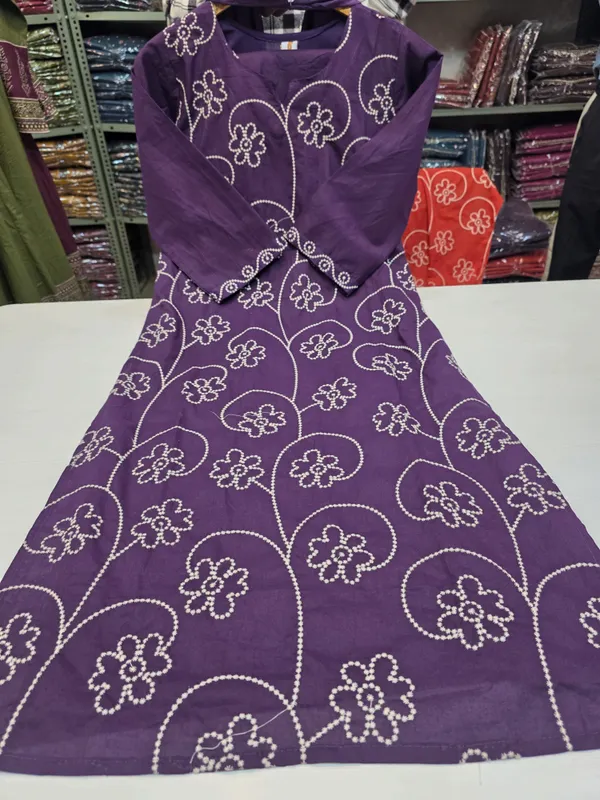 Kurta_Palazzo_Set_Purple_Embroidered_Floral