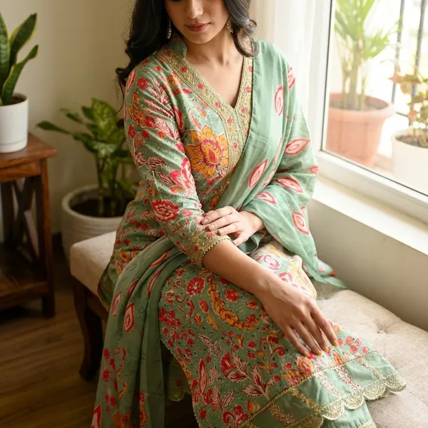 Anarkali_Suit_Set_Floral_Printed_With_Scalloped_Hem_And_Dupatta