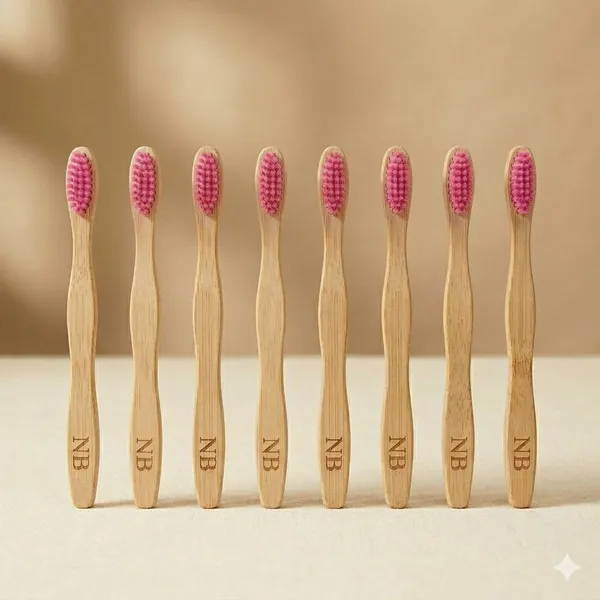 Eco_Friendly_Bamboo_Toothbrush_With_Pink_Bristles_Pack_Of_8