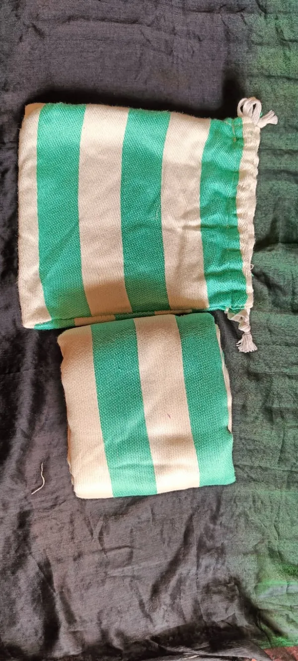 Green_And_White_Color_Premium_Bamboo_Both_Towel_With_Storage_Bag_Set_Pack_Of_1