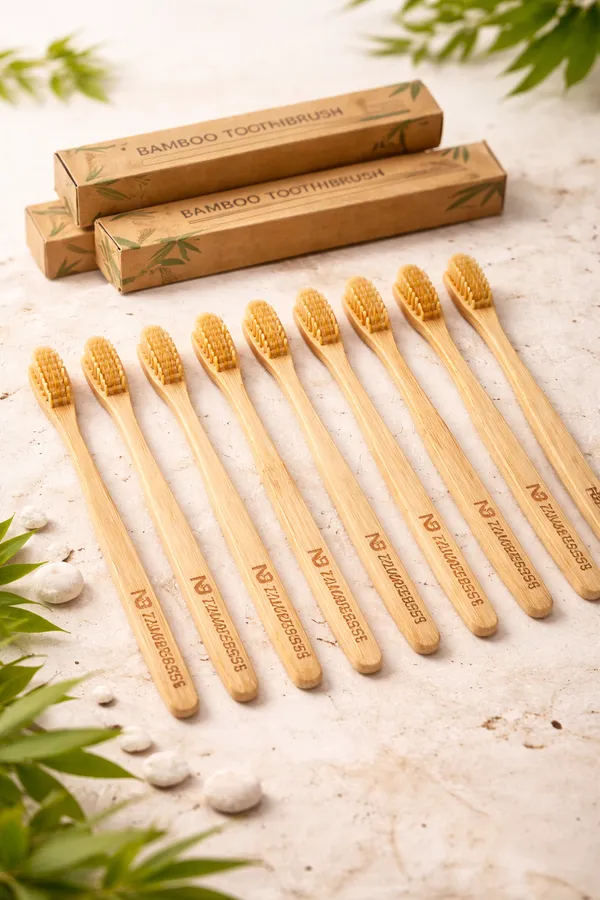 Eco_Friendly_Bamboo_Toothbrush_Biodegradable_Natural_Wood_Handle_Pack_Of_8