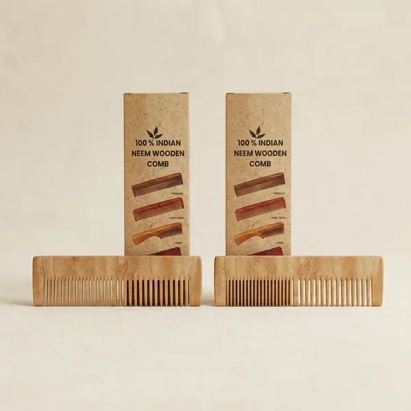 100_Percent_Neem_Comb_Natural_Indian_Handcrafted_Hair_Comb_Pack_2