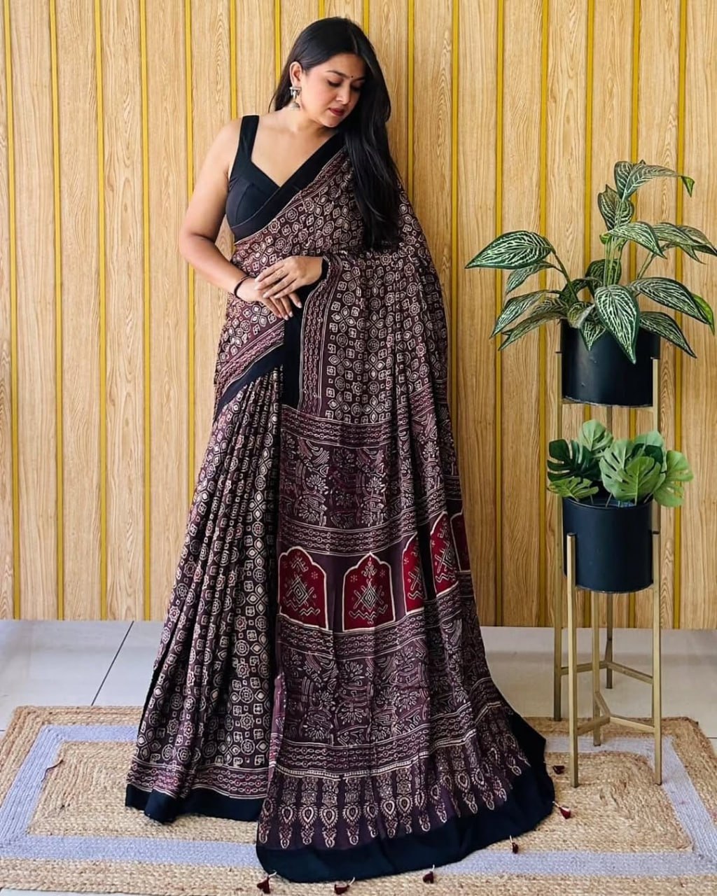 Multicolour_Bandhani_Cotton_Silk_Saree_For_Women