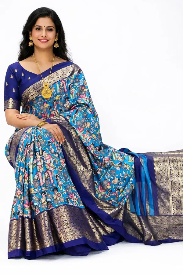 Firozi_Dola_Silk_Saree_For_Women