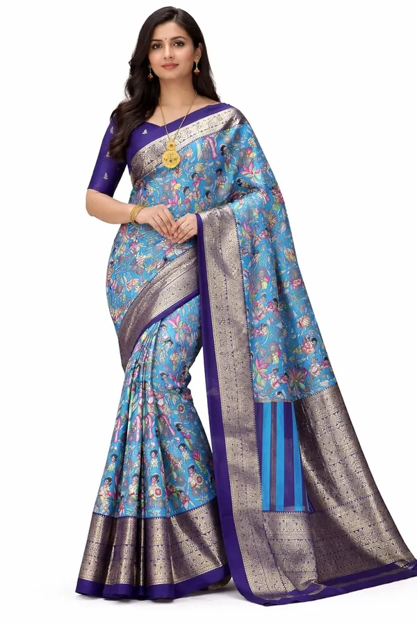Firozi_Dola_Silk_Saree_For_Women