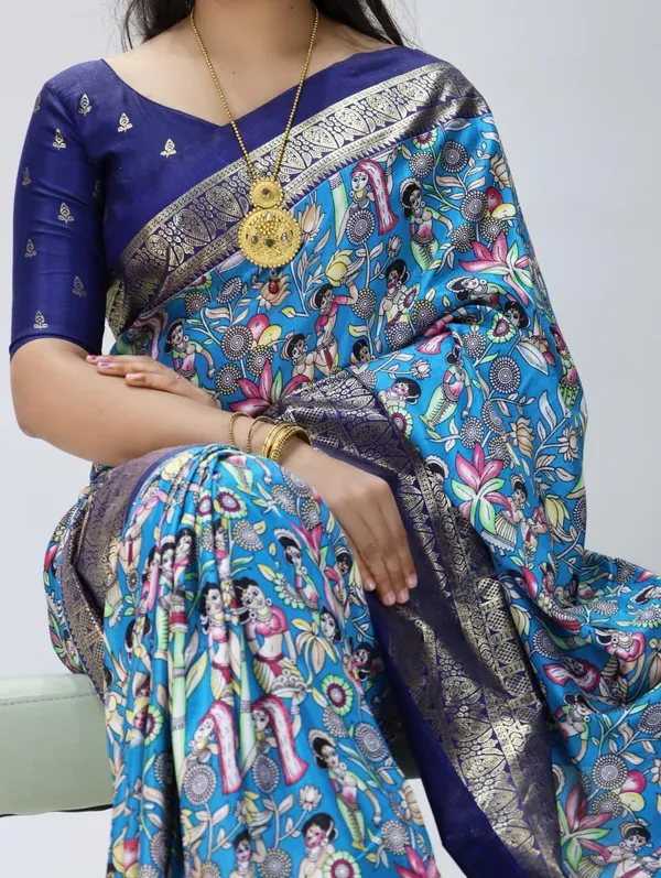 Firozi_Dola_Silk_Saree_For_Women