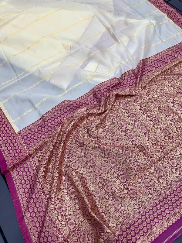 Purple_Silk_Geometric_Print_Saree_For_Women
