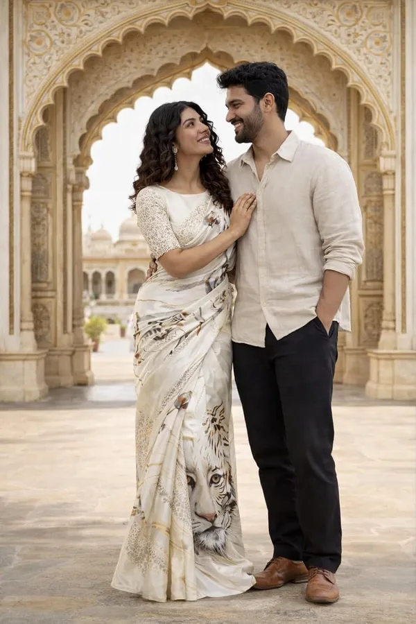 White_Satin_Saree_For_Women