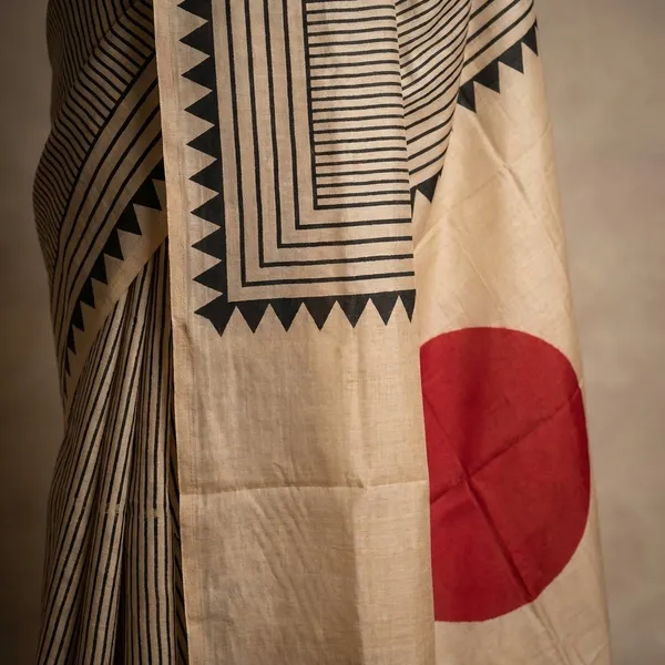 Cream_Striped_And_Geometric_Cotton_Silk_Saree_For_Women