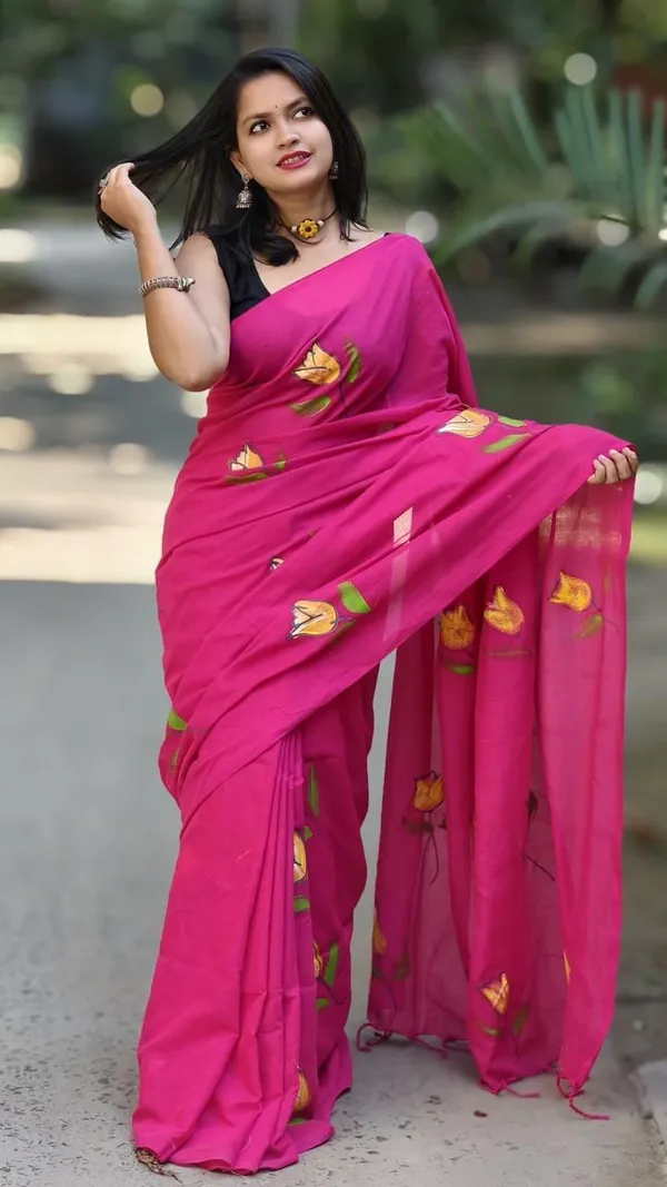 Red_Animal_Print_Premium_Saree_For_Women