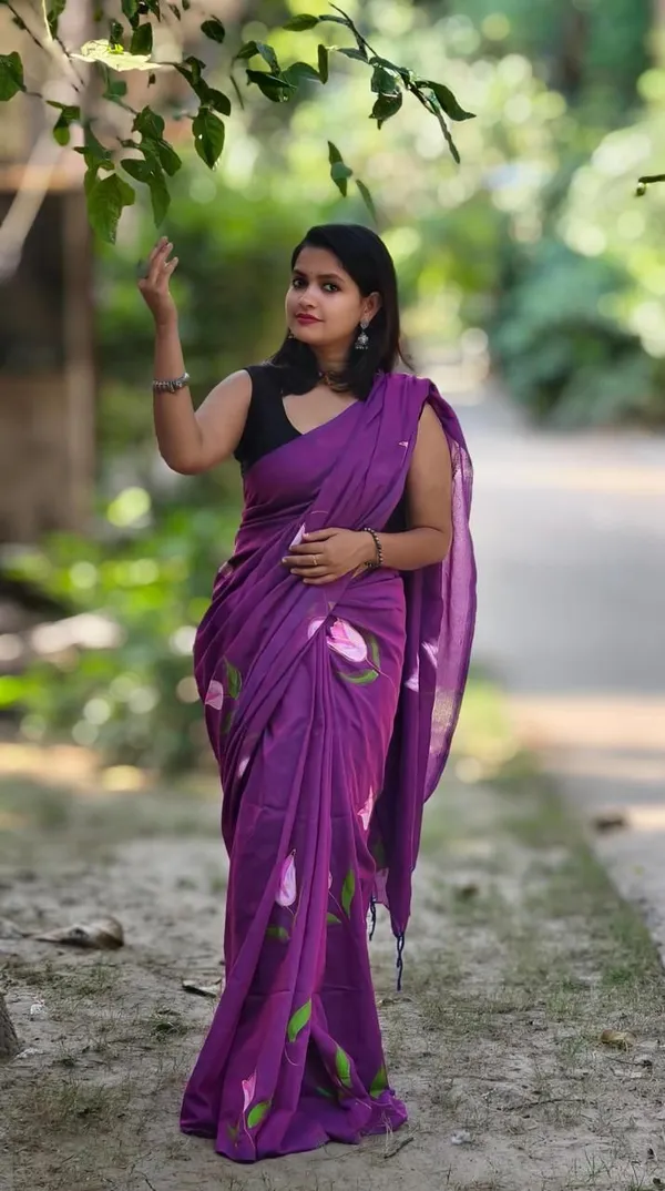 Purple_Woven_Premium_Saree_For_Women