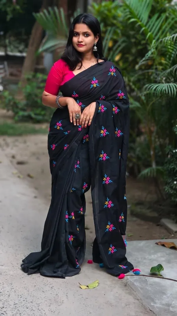 Black_Printed_Premium_Saree_For_Women