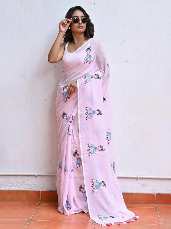 Light_Pink_Printed_Premium_Saree_For_Women