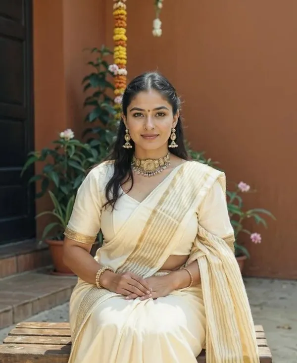White_And_Gold_Self_Design_Premium_Saree_For_Women