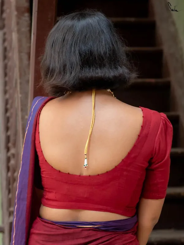 Maroon_Self_Design_Premium_Saree_For_Women