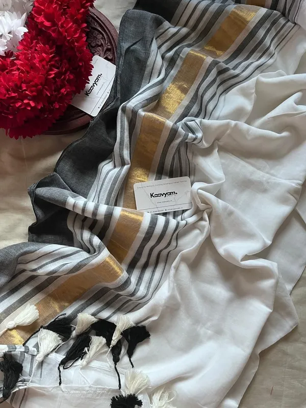 Multicolor_Solid_And_Plain_And_Woven_Premium_Saree_For_Women