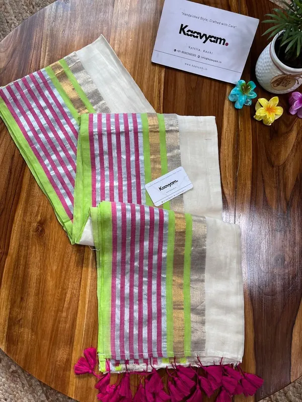 Multicolor_Striped_And_Printed_Premium_Saree_For_Women