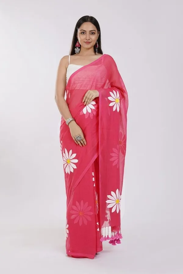 Pink_Solid_And_Plain_Premium_Saree_For_Women