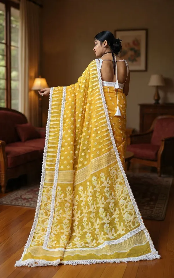 Yellow_Embroidered_Premium_Saree_For_Women