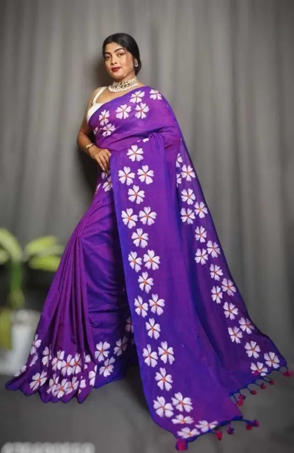 Purple_Solid_And_Plain_And_Woven_Premium_Saree_For_Women