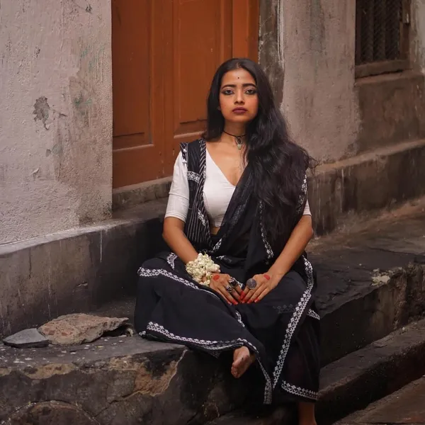 White_Printed_Premium_Saree_For_Women
