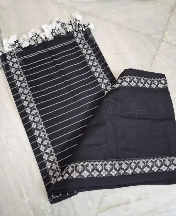 White_Printed_Premium_Saree_For_Women