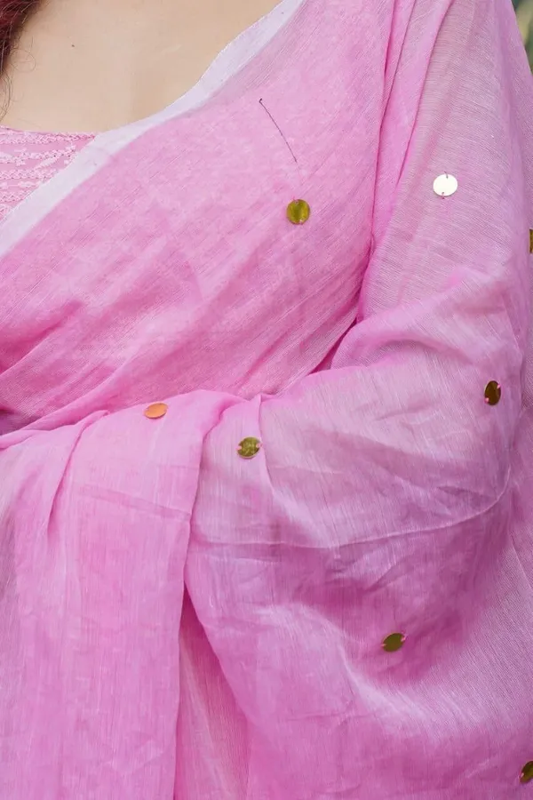 Light_Pink_Color_Block_Premium_Saree_For_Women
