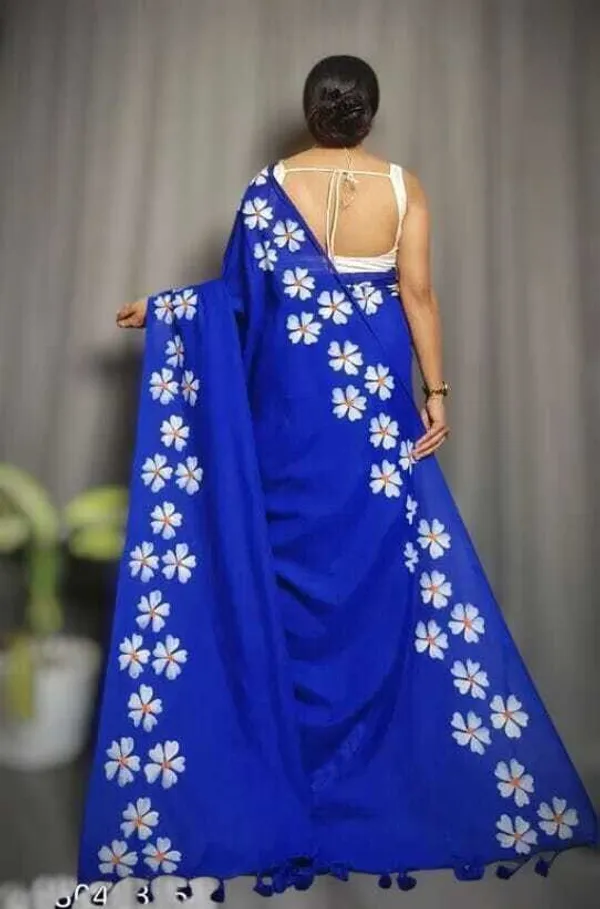 Blue_Striped_Premium_Saree_For_Women