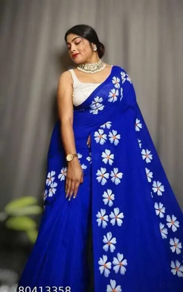 Blue_Striped_Premium_Saree_For_Women