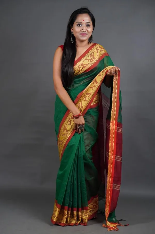 Multicolor_Hand_Painted_Premium_Saree_For_Women