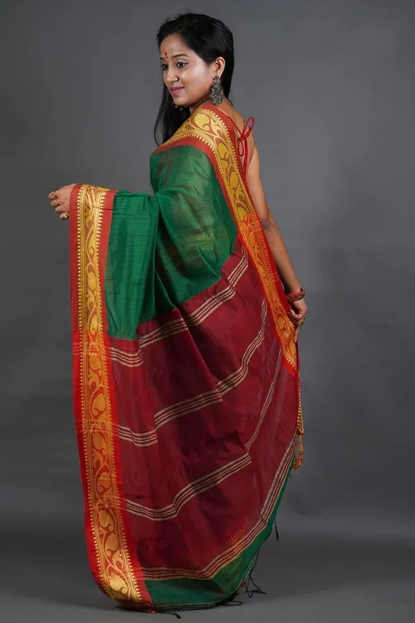 Multicolor_Hand_Painted_Premium_Saree_For_Women