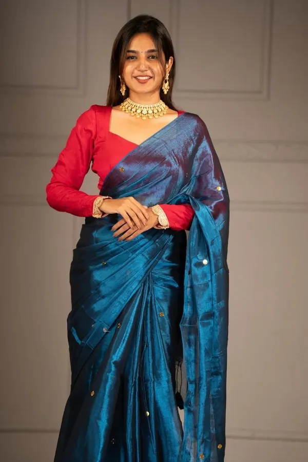 Teal_Blue_Woven_Premium_Saree_For_Women