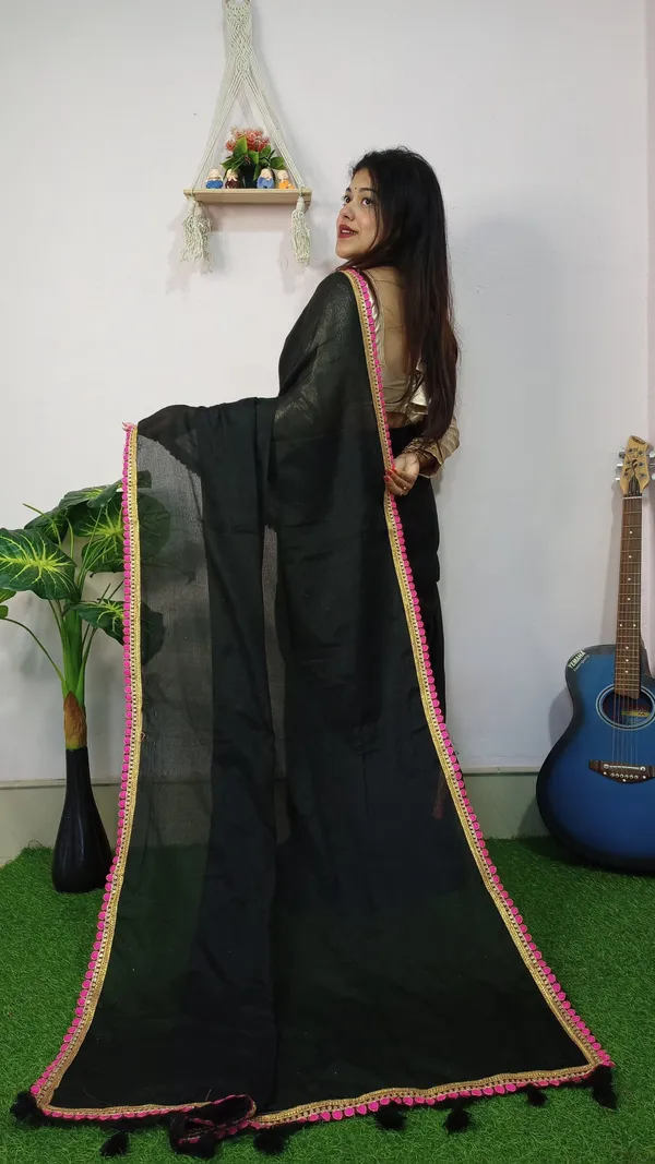 Black_Self_Design_Premium_Saree_For_Women