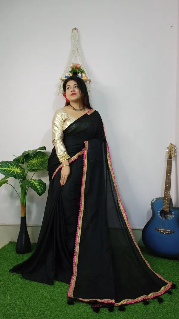 Black_Self_Design_Premium_Saree_For_Women