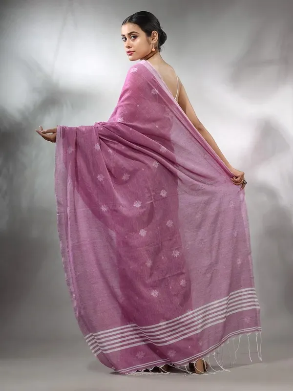 Pink_Solid_And_Plain_And_Striped_Premium_Saree_For_Women