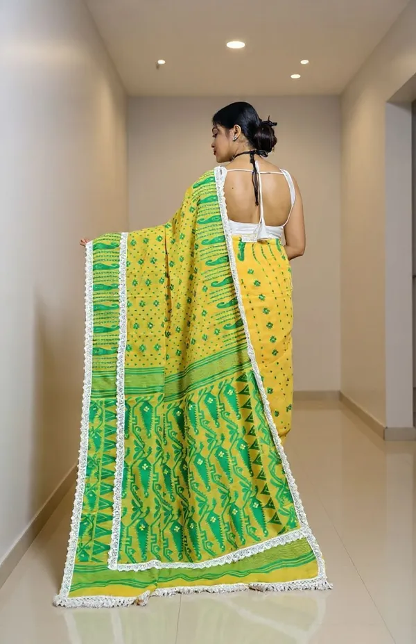 White_Woven_Premium_Saree_For_Women