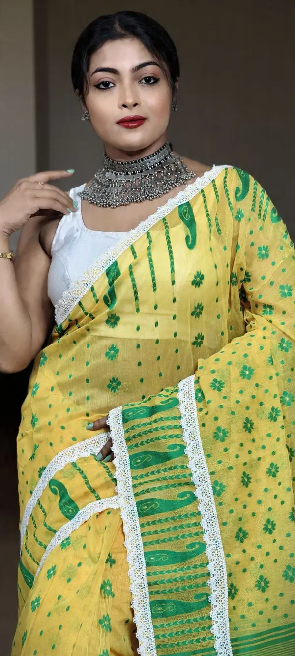 White_Woven_Premium_Saree_For_Women