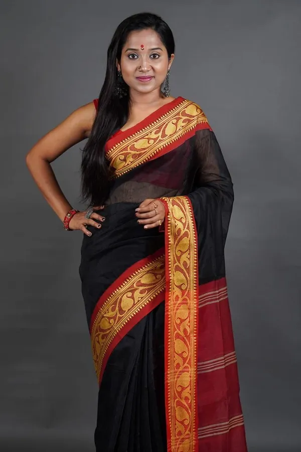 Multicolor_Checkered_And_Embellished_And_Printed_Premium_Saree_For_Women