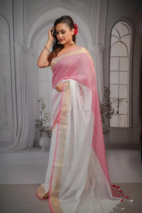 Multicolor_Solid_And_Plain_And_Woven_Premium_Saree_For_Women