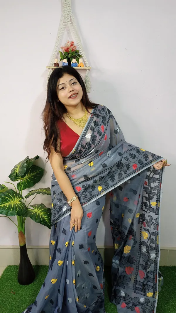 Multicolor_Self_Design_Premium_Saree_For_Women