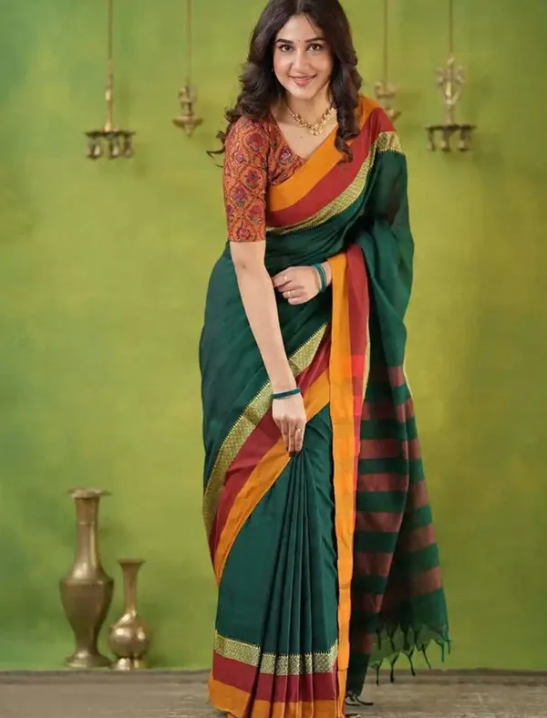Multicolor_Woven_Premium_Saree_For_Women