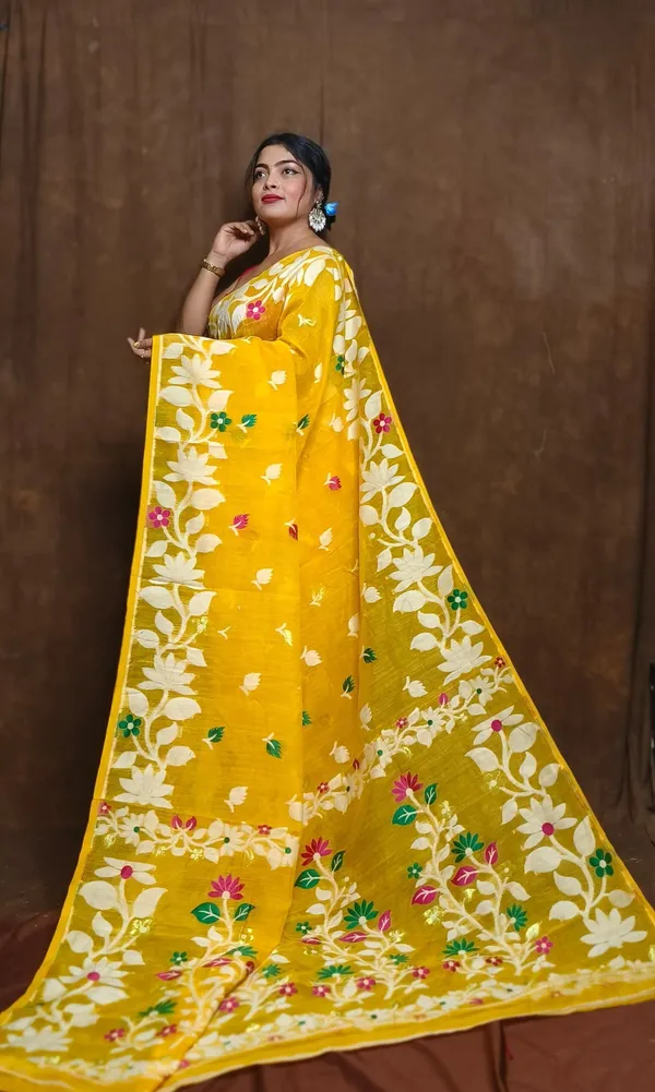 Yellow_Self_Design_Premium_Saree_For_Women