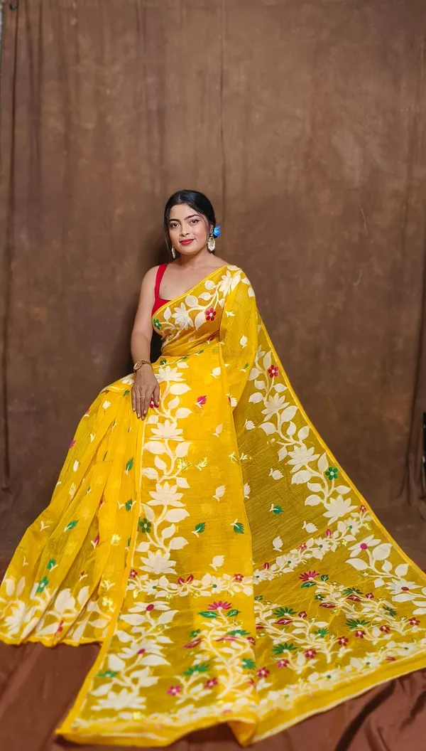 Yellow_Self_Design_Premium_Saree_For_Women