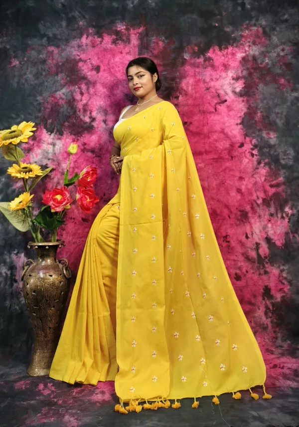 Multicolor_Hand_Painted_Premium_Saree_For_Women
