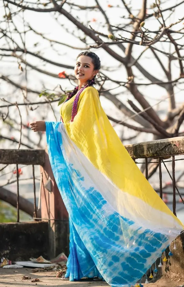 Multicolor_Striped_Premium_Saree_For_Women