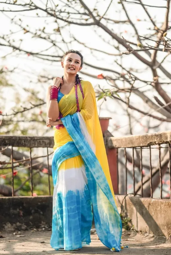 Multicolor_Striped_Premium_Saree_For_Women
