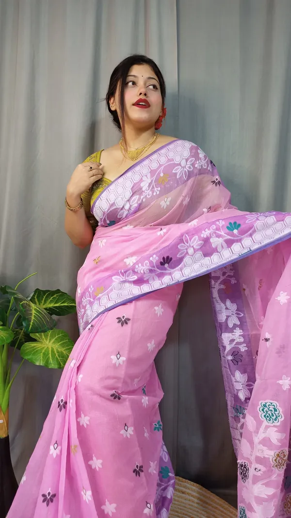 Multicolor_Woven_And_Solid_And_Plain_Premium_Saree_For_Women