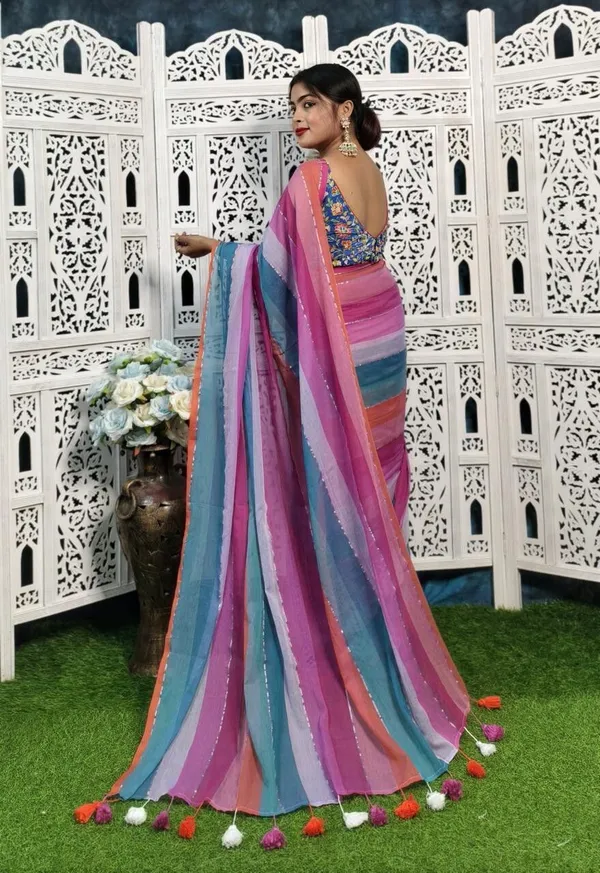 Multicolor_Hand_Painted_Premium_Saree_For_Women