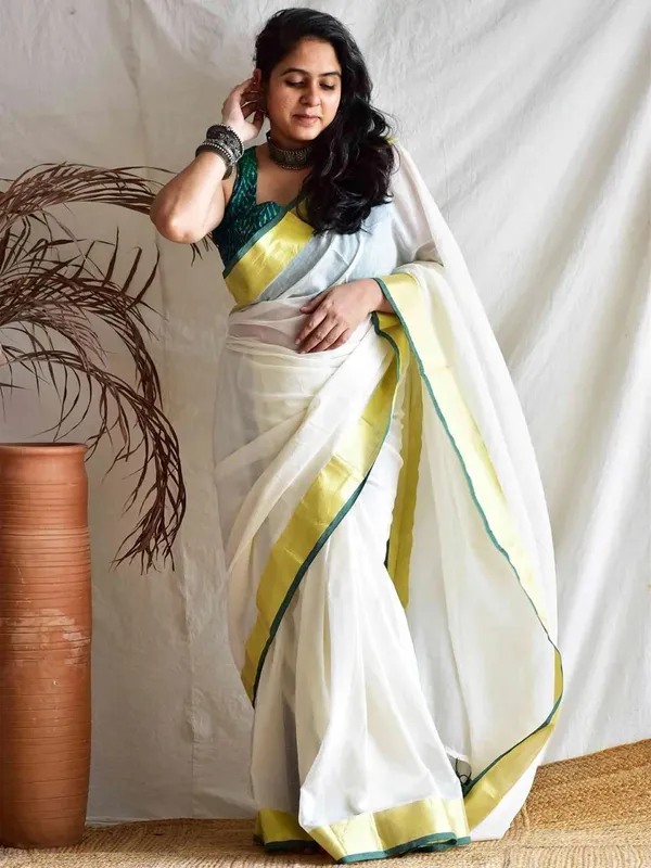 Cream_Embroidered_Premium_Saree_For_Women