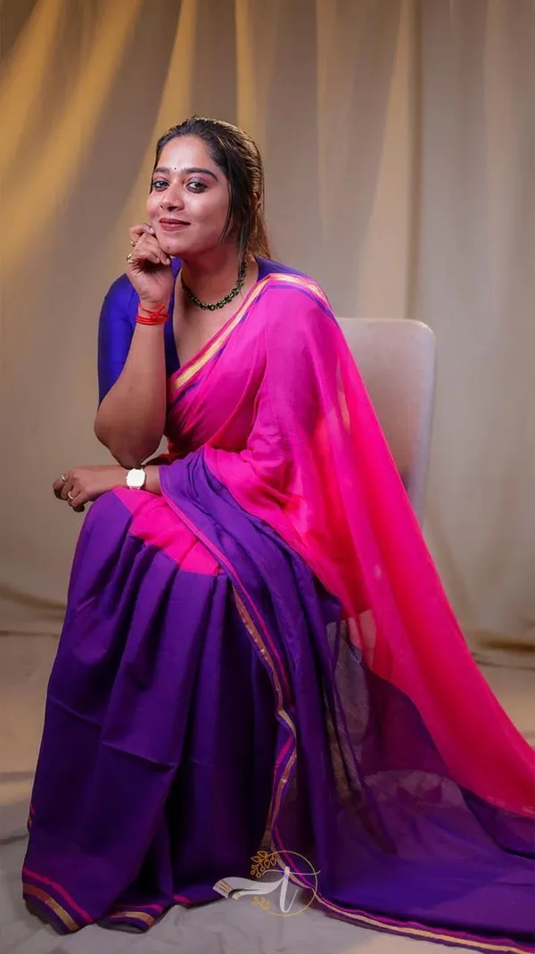 Purple_And_White_Printed_Premium_Saree_For_Women